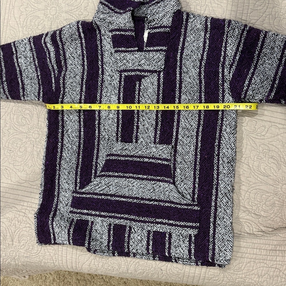 Drug Rug Baja Joe Jack Mexican Purple and White Women's Large - Picture 9 of 11